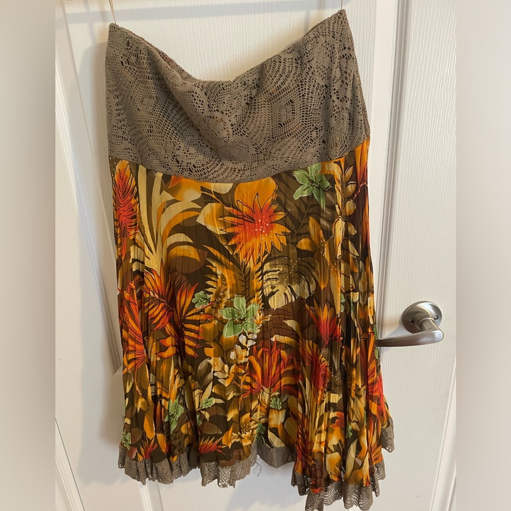 Floral cocktail skirt